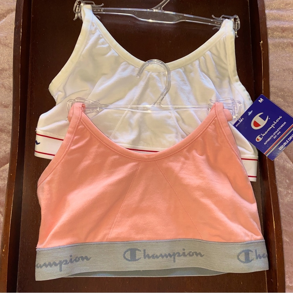 Salmon-Pink 🩰 Double Dry Bralette by Champion Authentic Athleticwear